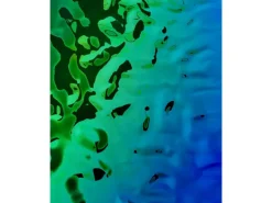 WALLFACE 27207 OCEAN Aqua Wandpaneel in Metall-Optik Holographisch Blau 2600 mm x 1000 mm x 8,24 mm 2,6 m2 Blau