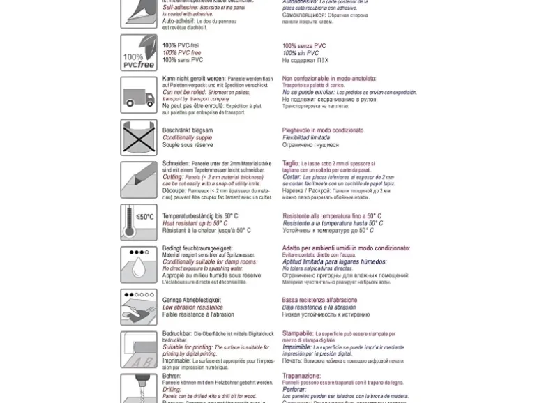 WALLFACE 27207 OCEAN Aqua Wandpaneel in Metall-Optik Holographisch Blau 2600 mm x 1000 mm x 8,24 mm 2,6 m2 Blau