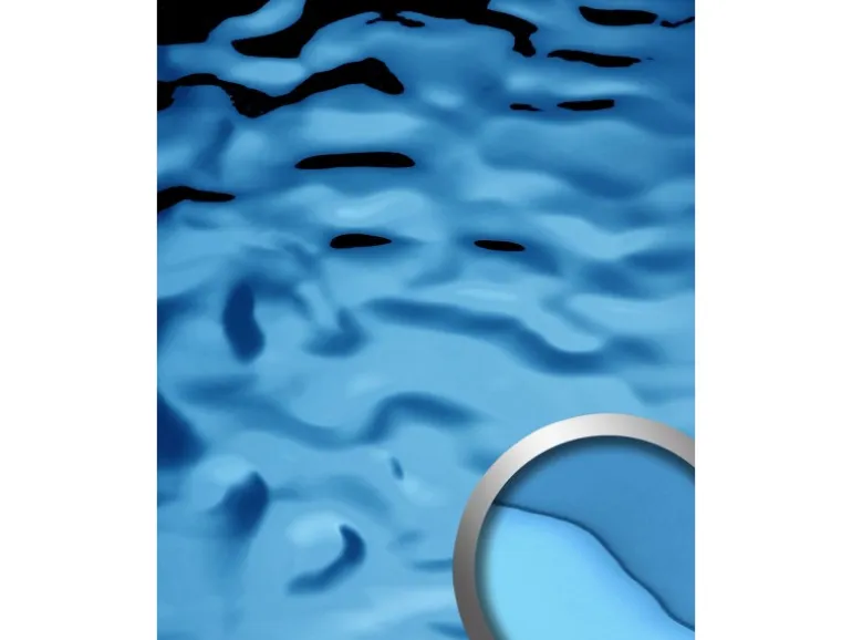 WALLFACE 27047 OCEAN Ice Blue Wandpaneel Metall-Optik Blau lichtBlau 2600 mm x 1000 mm x 8,24 mm 2,6 m2 Blau