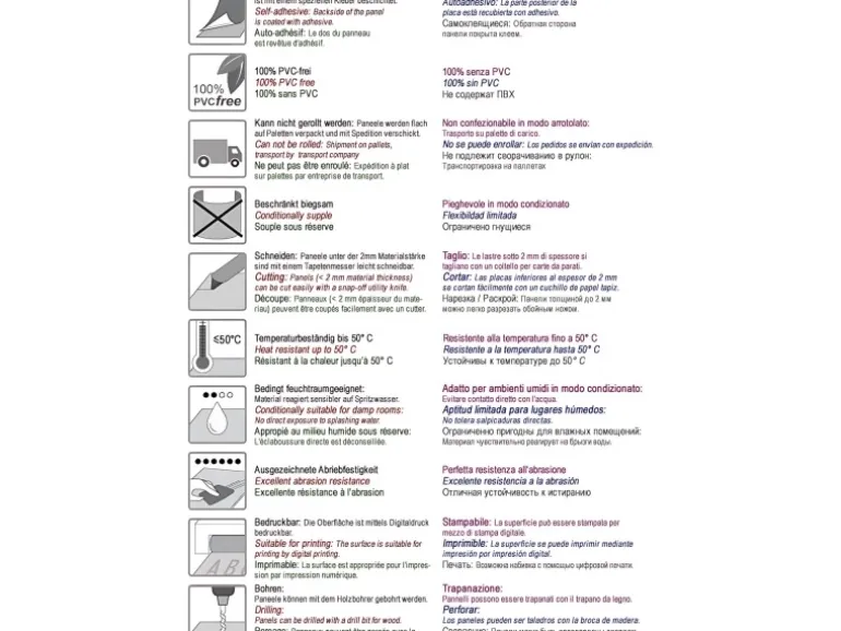 WALLFACE 27047 OCEAN Ice Blue Wandpaneel Metall-Optik Blau lichtBlau 2600 mm x 1000 mm x 8,24 mm 2,6 m2 Blau