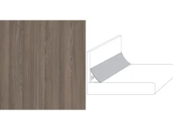 Wandabschlussleiste System Plus 300 cm x 3 cm Charlet Eiche Braun (Ei740 SI)