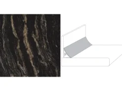 Wandabschlussleiste System Plus 59 cm x 3 cm Marmor St. Laurent (C172 SI)