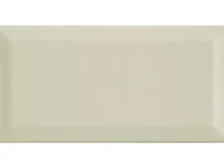 Wandfliese Facette Metro Creme glänzend glasiert 10 cm x 20 cm