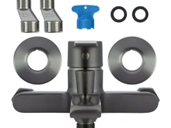 Wannenarmatur Bisenzio Einhebel Gunmetal