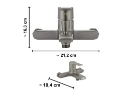 Wannenarmatur Bisenzio Einhebel Gunmetal