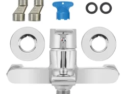 Wannenarmatur Bisenzio Einhebel Chrom-Optik