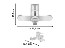 Wannenarmatur Bisenzio Einhebel Chrom-Optik
