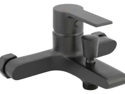 Wannenarmatur Bisenzio Einhebel Schwarz Matt
