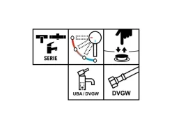Waschtischarmatur Bisenzio Einhebel Schwarz Matt