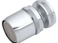 Wassersparer mit Kugelgelenk M22 Verchromt