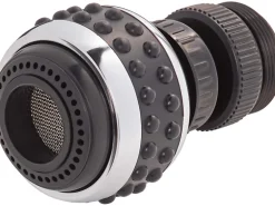 Wasserspar-Küchenbrause M22/M24 Verchromt Schwarz