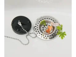 Wenko Abfluss-Sieb Edelstahl glänzend 2er-Set