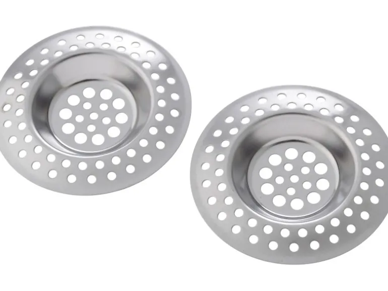 Wenko Abfluss-Sieb 2er-Set Edelstahl