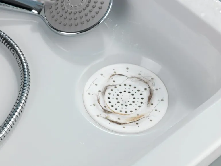 Wenko Abfluss-Sieb Silikon Weiß