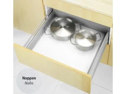 Wenko Anti-Rutsch-Matte Noppen Zuschneidbar 150 cm x 50 cm Weiß