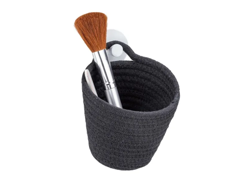 Wenko Aufbewahrungskorb Soria 12.5 x 12 x 14.5 cm Schwarz