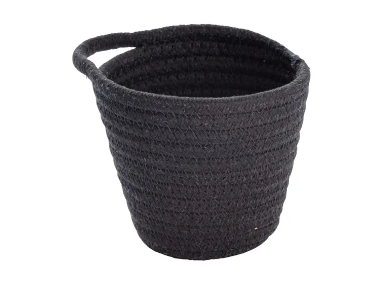 Wenko Aufbewahrungskorb Soria 12.5 x 12 x 14.5 cm Schwarz