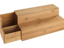 Wenko Bambus Treppe für Kaffee und Tee 33 cm x 17,5 cm x 15 cm