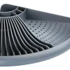 Wenko Eck-Geschirrabtropfer Grau 9 cm x 50 cm x 35 cm