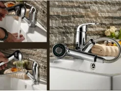 Wenko Ersatz-Geschirrbrause Wassereinsparung Ø 4,6 cm Chrom