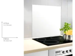 Wenko Glasrückwand Weiß 60 cm x 70 cm