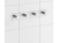 Wenko Hakenleiste Celano Quadro mit 4 Haken Edelstahl Rostfrei