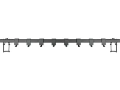 Wenko Hakenleiste Gala 8 Haken 4 cm x 60 cm x 3 cm Schwarz