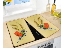 Wenko Herdabdeckplatte Universal 2er Set Kornblumen