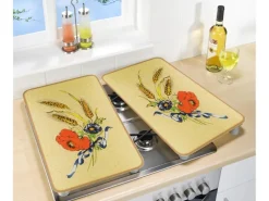 Wenko Herdabdeckplatte Universal 2er Set Kornblumen
