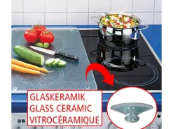 Wenko Herdabdeckplatte Universal Orchideenblüte 2er-Set für alle Herdarten