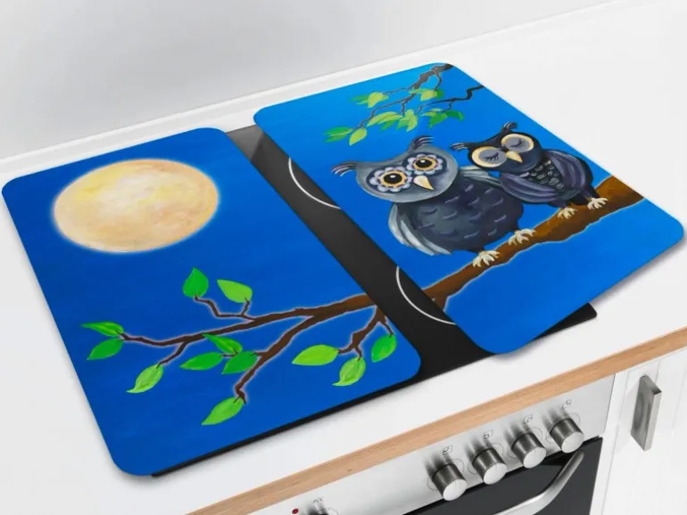 Wenko Herdabdeckplatte Universal 2er Set Eule