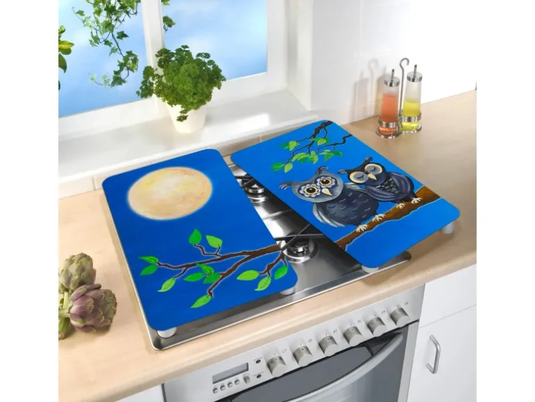 Wenko Herdabdeckplatte Universal 2er Set Eule