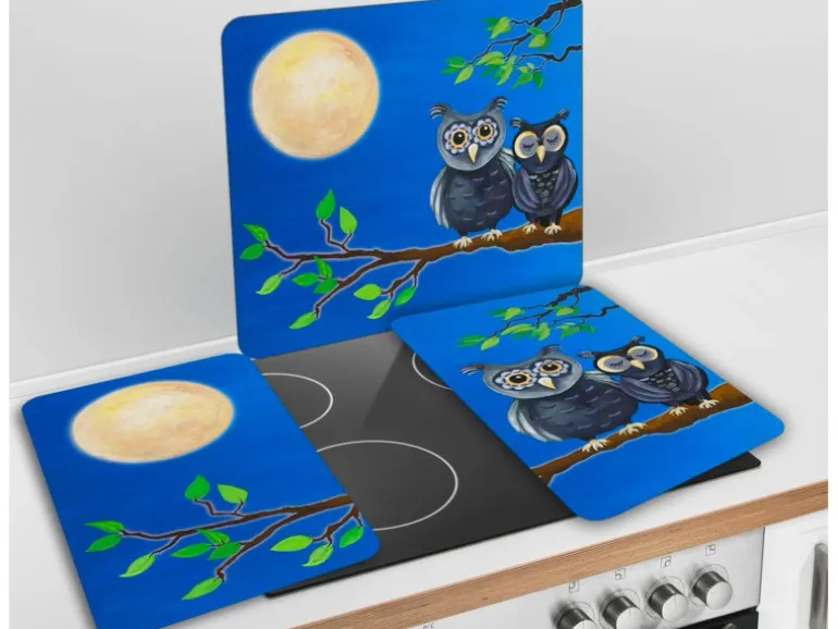 Wenko Herdabdeckplatte Universal 2er Set Eule