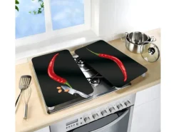 Wenko Herdabdeckplatten Universal Hot Peperoni 2er-Set Mehrfarbig