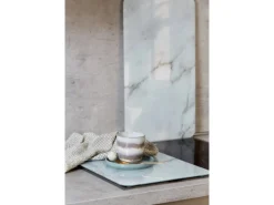 Wenko Herdabdeckplatten Universal Marmor 2er Set Mehrfarbig