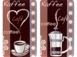 Wenko Herdabdeckplatten Universal Kaffeeduft 2er Set Mehrfarbig