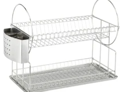 Wenko Küchen-Geschirrabtropfer Exclusiv Duo Edelstahl