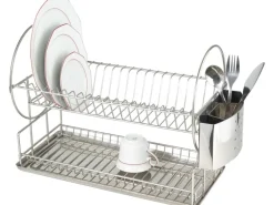 Wenko Küchen-Geschirrabtropfer Exclusiv Duo Edelstahl