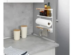 Wenko Küchenregal Magna Magnetisches Regal zur Befestigung ohne Bohren Weiß