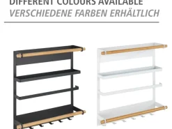 Wenko Küchenregal Magna Magnetisches Regal zur Befestigung ohne Bohren Weiß