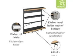 Wenko Küchenregal Magna Schwarz