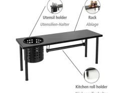 Wenko Küchenregal mit Rollenhalter Blanco für alle gängigen Küchenrollen