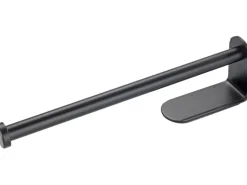 Wenko Küchenrollenhalter Nio Selbstklebend 27,5 cm x 4,5 cm x 7 cm Schwarz