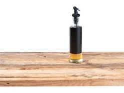 Wenko Öl & Essig Spender Boga 0,3 l mit 1-Klick Verschluss Schwarz