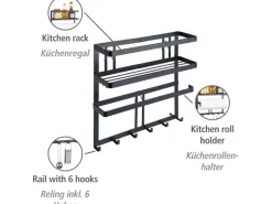 Wenko Multifunktionsregal Gala inkl. 6 Haken