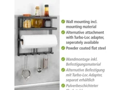 Wenko Multifunktionsregal Gala inkl. 6 Haken