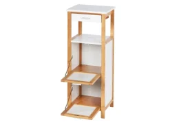 Wenko Regal Finja aus Bambus mit 2 Ablagen 34 x 89 x 30 cm Braun