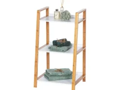 Wenko Regal Finja Bambus Braun mit 3 Etagen