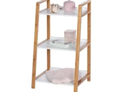 Wenko Regal Finja Bambus Braun mit 3 Etagen