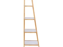 Wenko Regal Finja Bambus Braun mit 4 Etagen